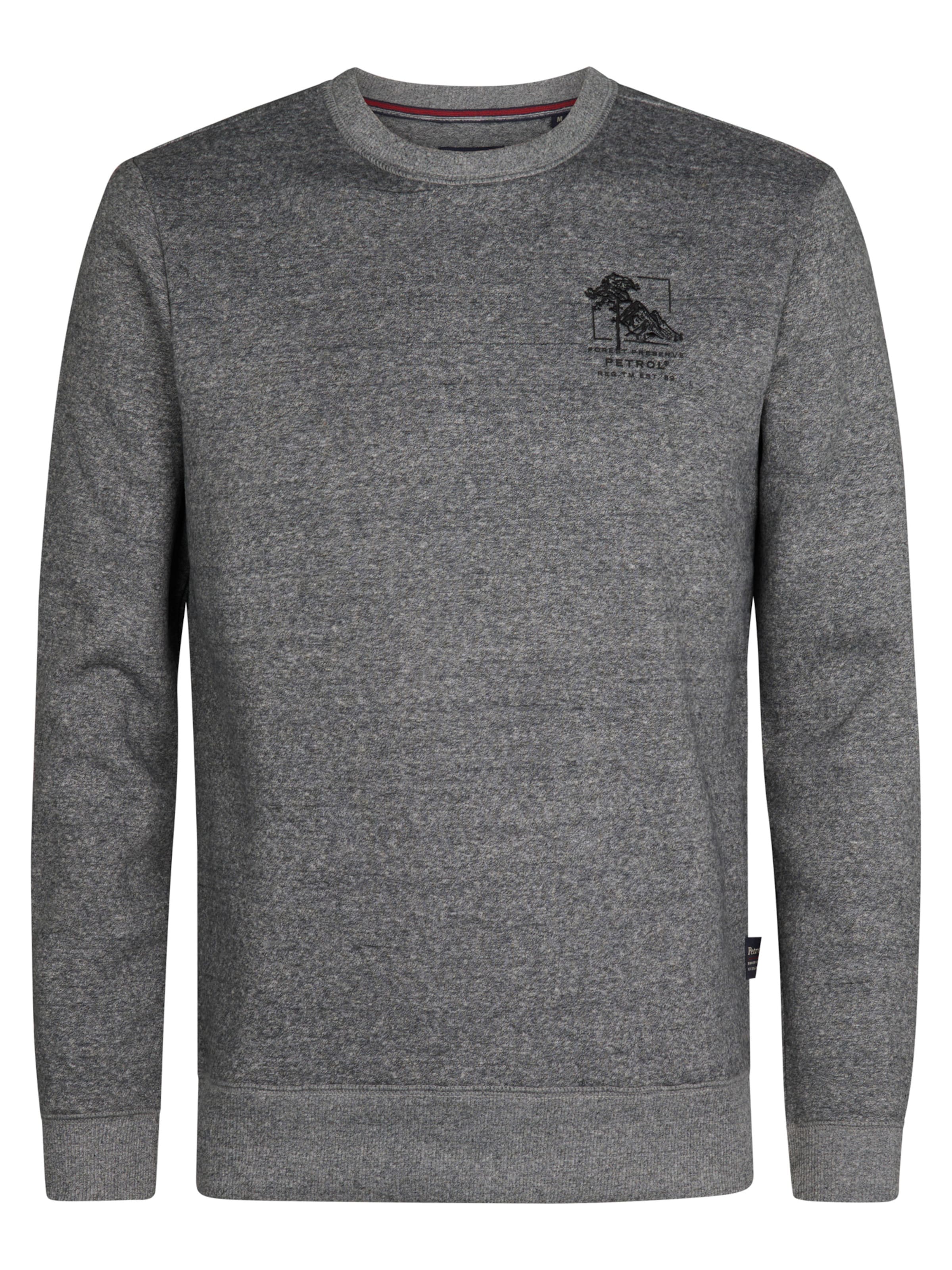 Petrol Industries - Sweatshirt 'Telluride' em cinzento: frente
