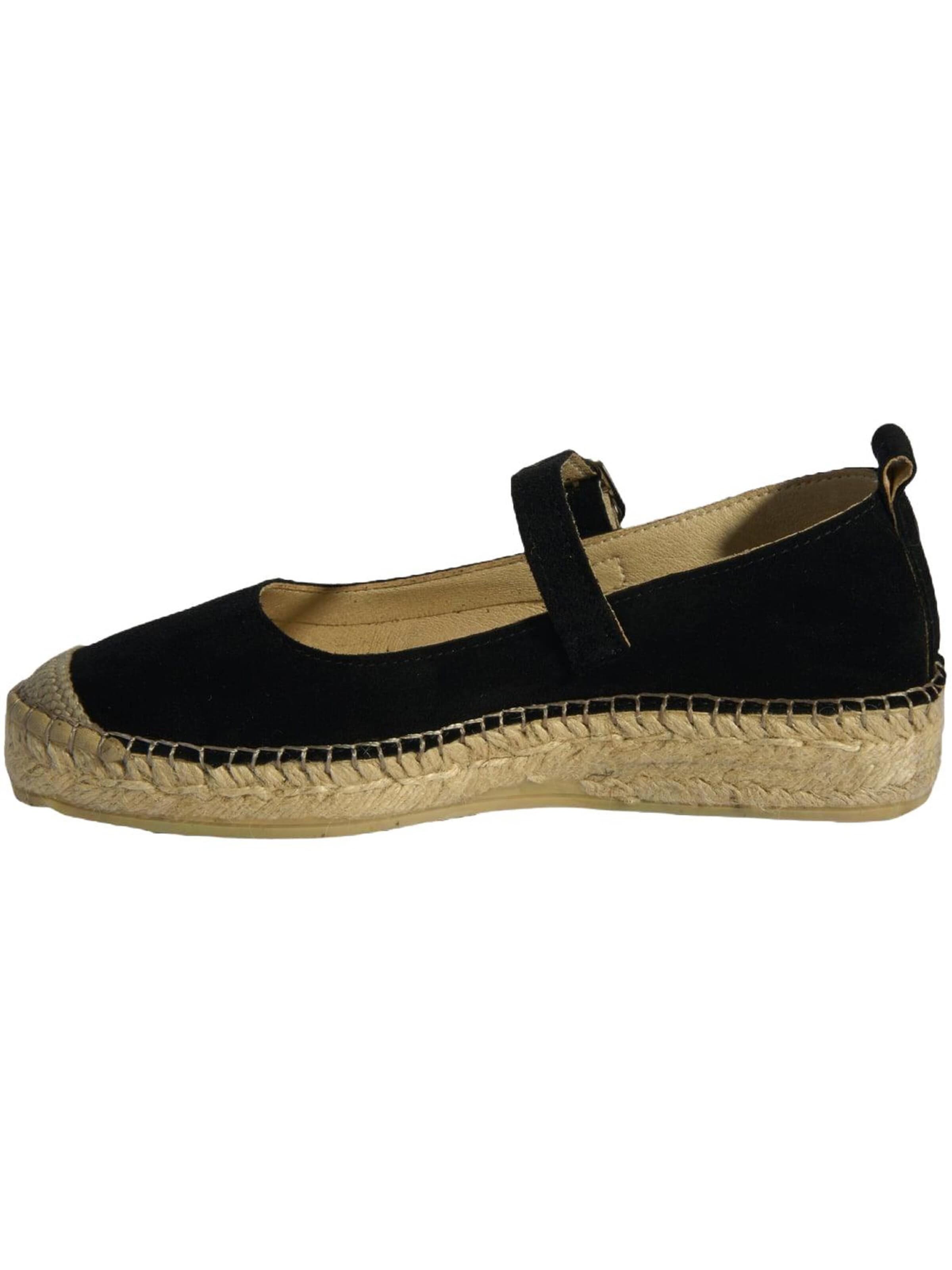 Desa Espadrilles 'Ballettschuhe' in Black