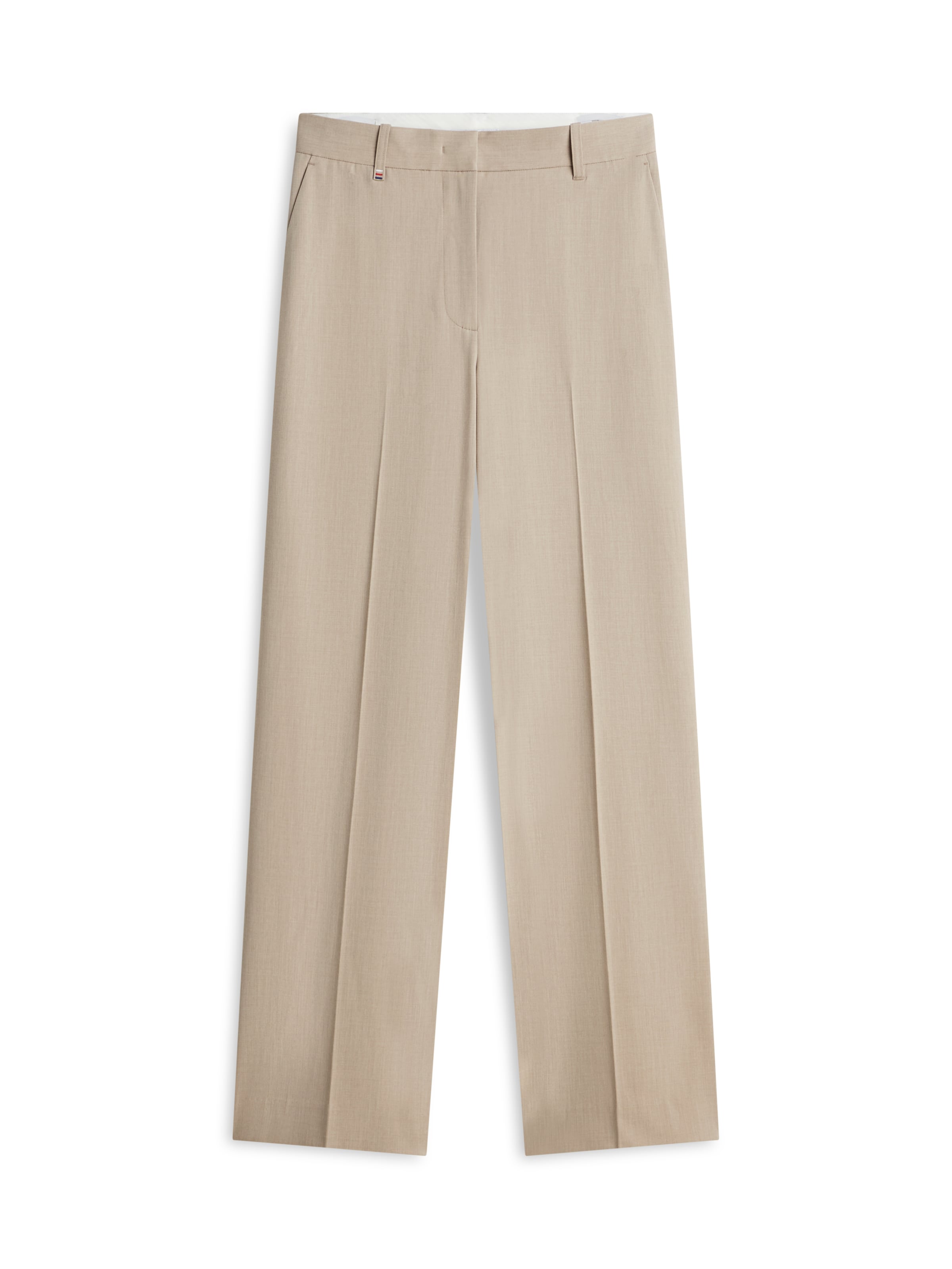 TOMMY HILFIGER - Bootcut Pantalón de pinzas en beige: frente