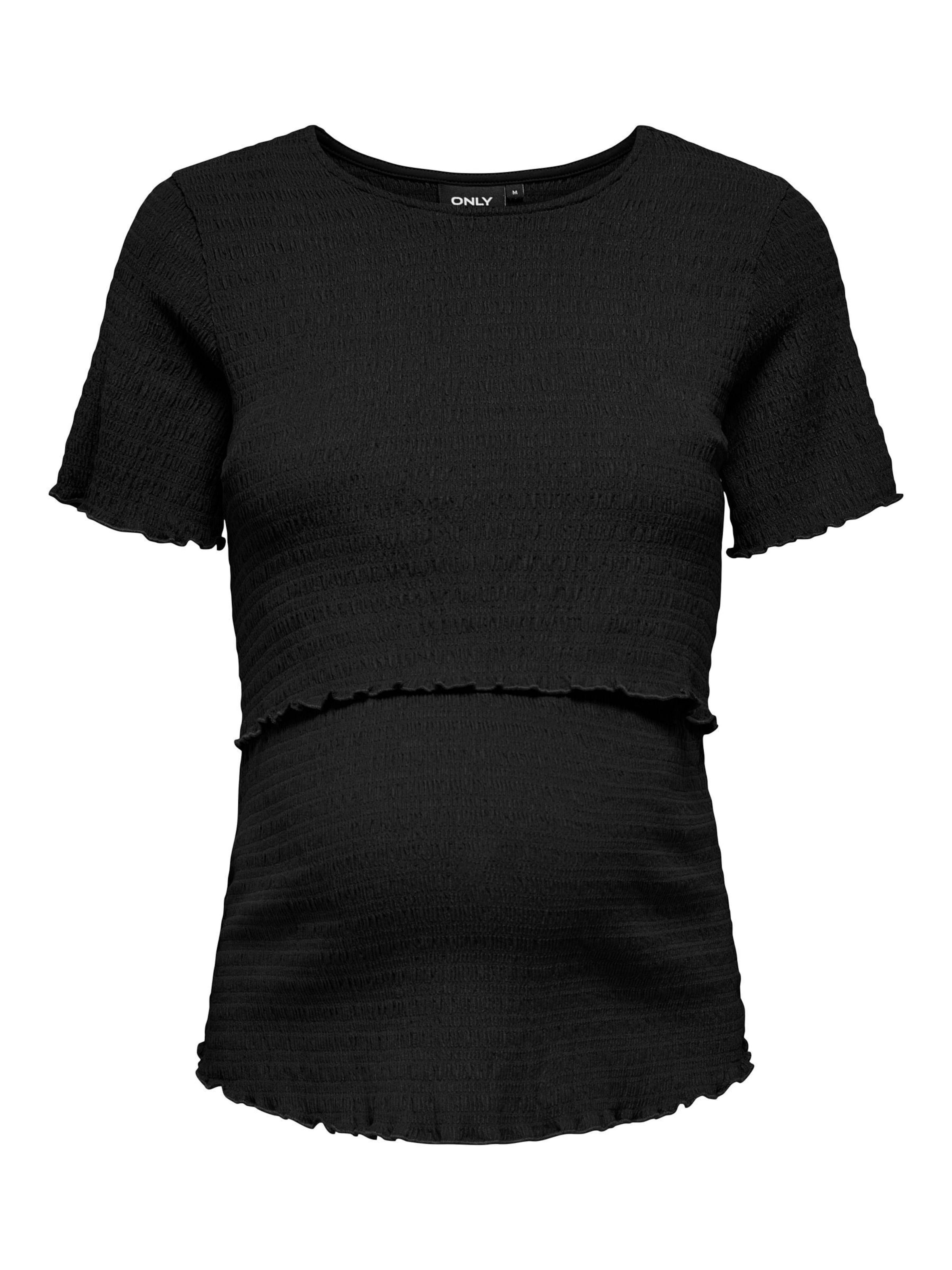Maglietta 'OLMCalia' di Only Maternity in nero: frontale
