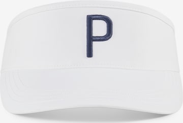 PUMA Visor 'Tech P' in White: front