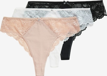 Ulla Popken String in Schwarz: Vorderseite