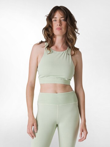 DEHA Bustier Sport-BH in Grün: Vorderseite