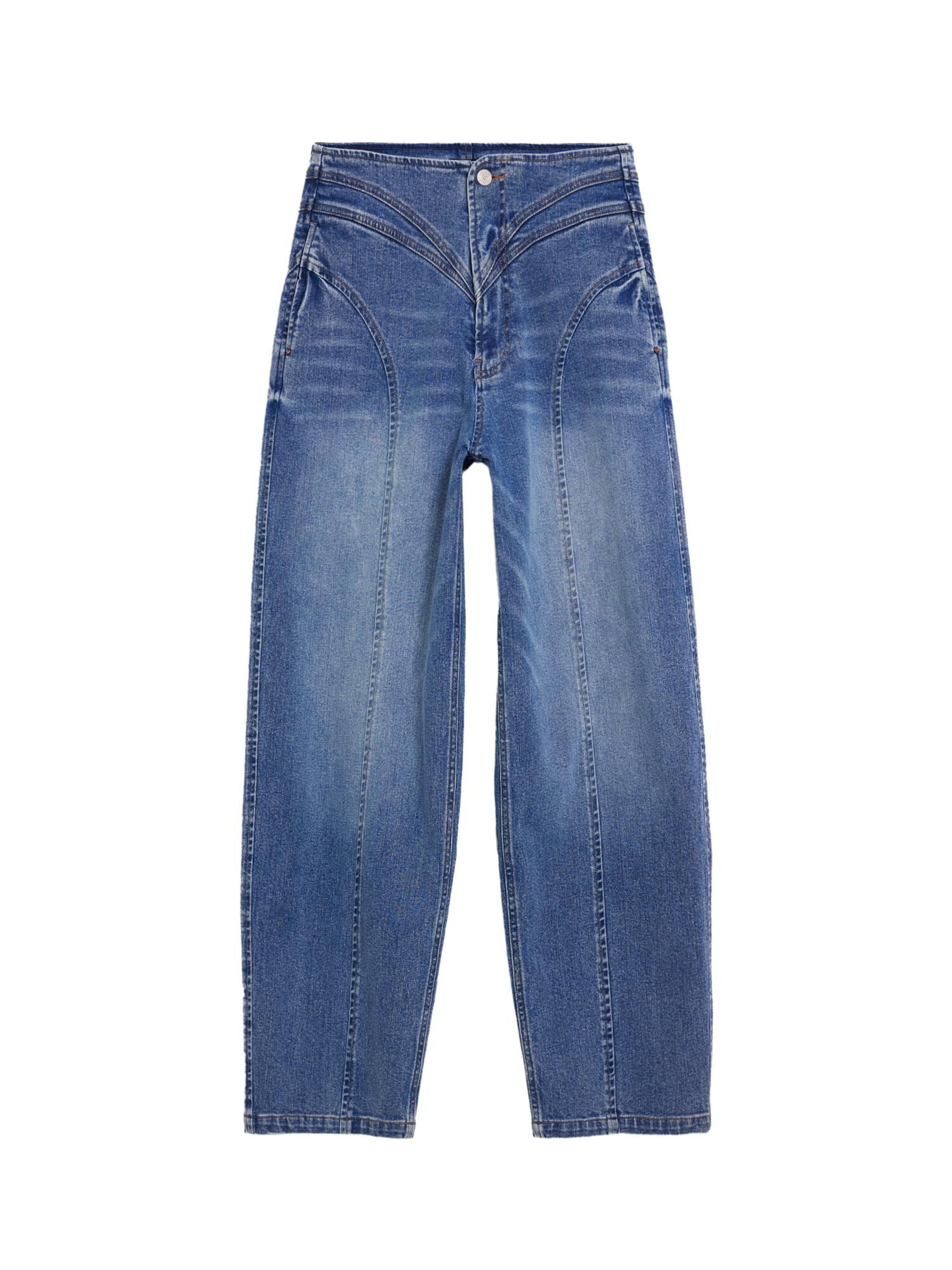 Desigual Loosefit Jeans in Blauw: voorkant