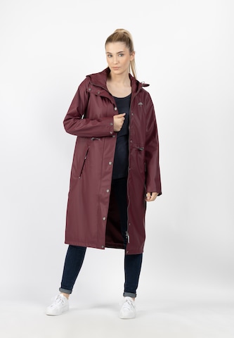 Schmuddelwedda Raincoat in Red: front