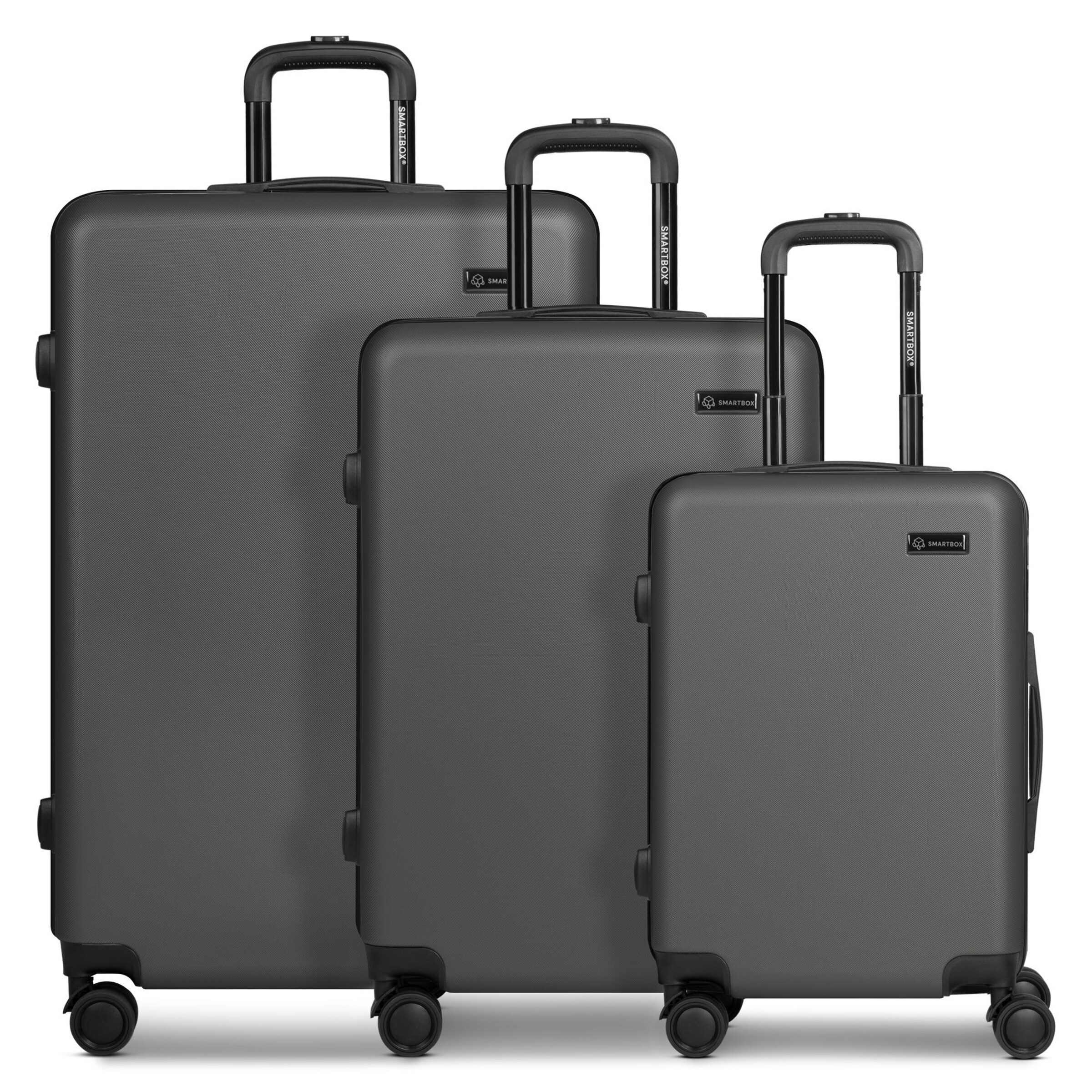 Ensemble de bagages Smartbox en gris : devant