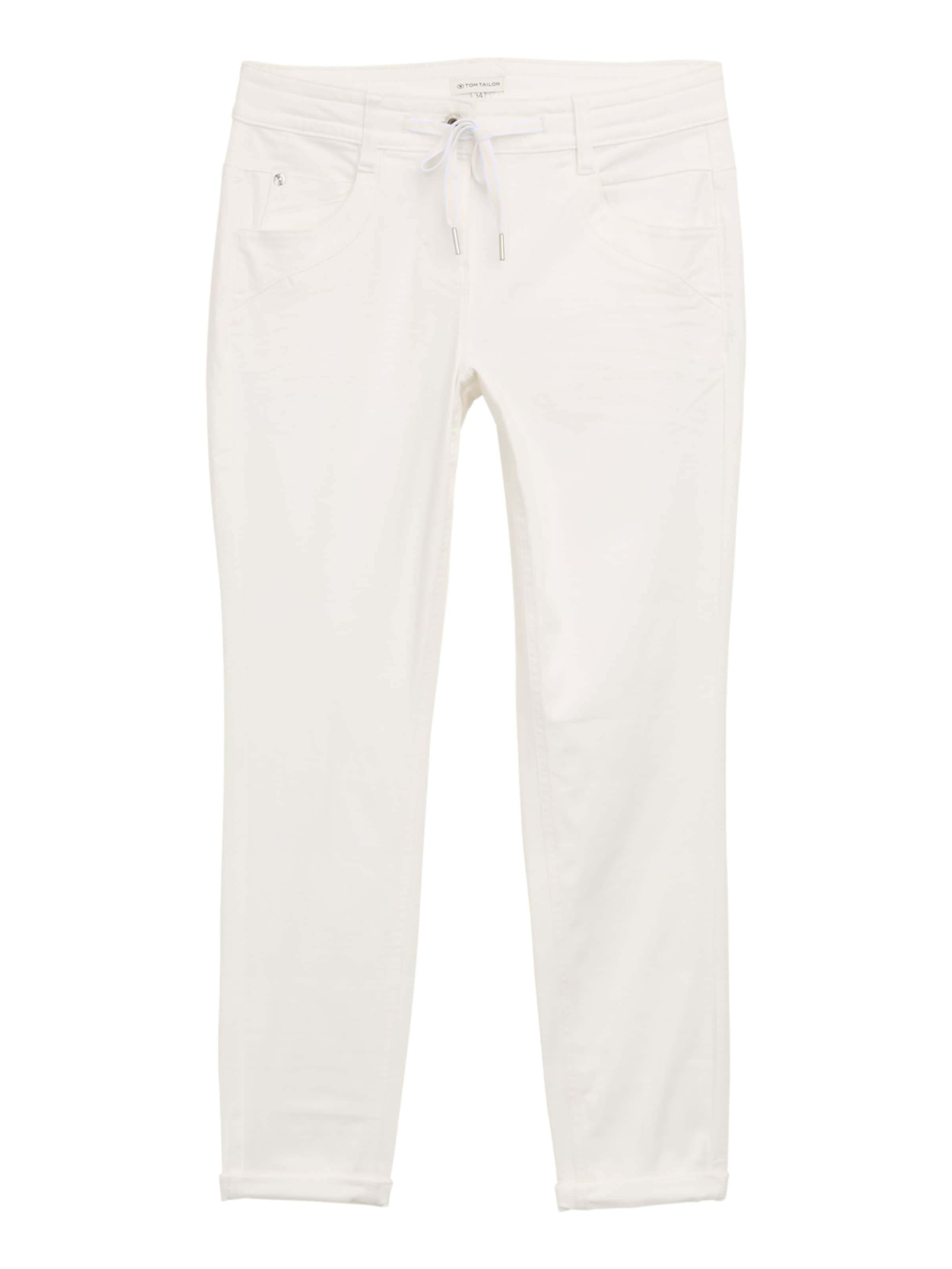 Pantaloni de la TOM TAILOR pe alb: față