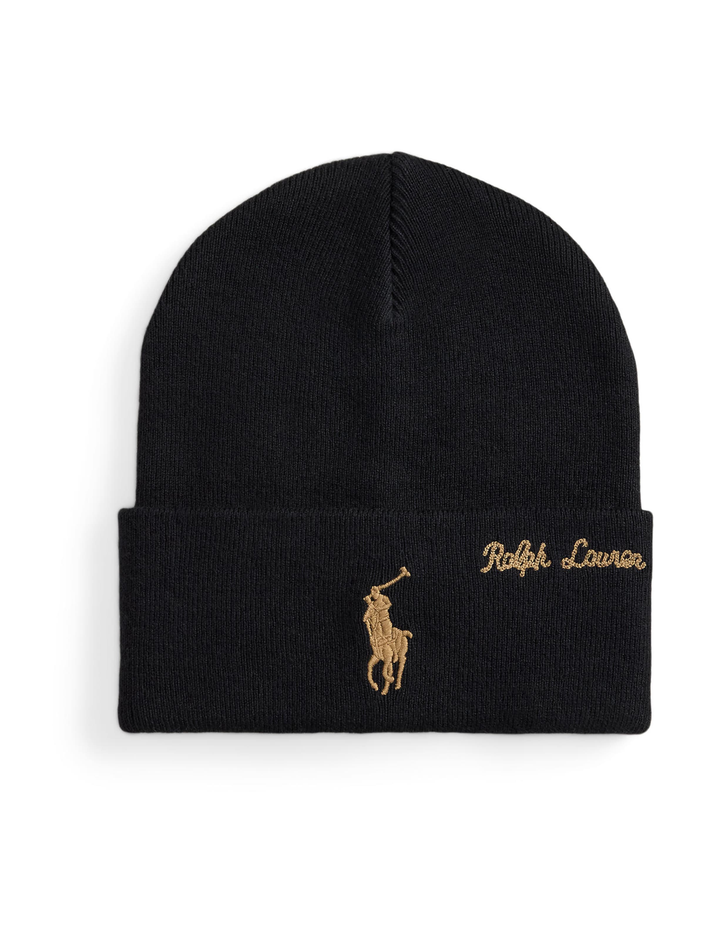 Polo Ralph Lauren Шапка в черно: отпред