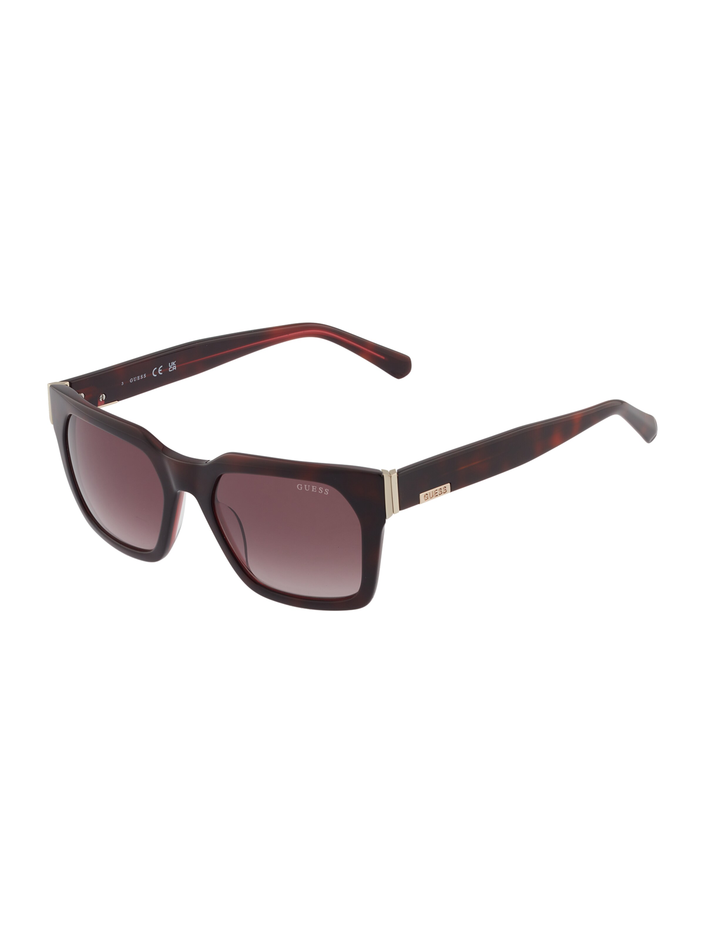 Lunettes de soleil GUESS en marron : devant