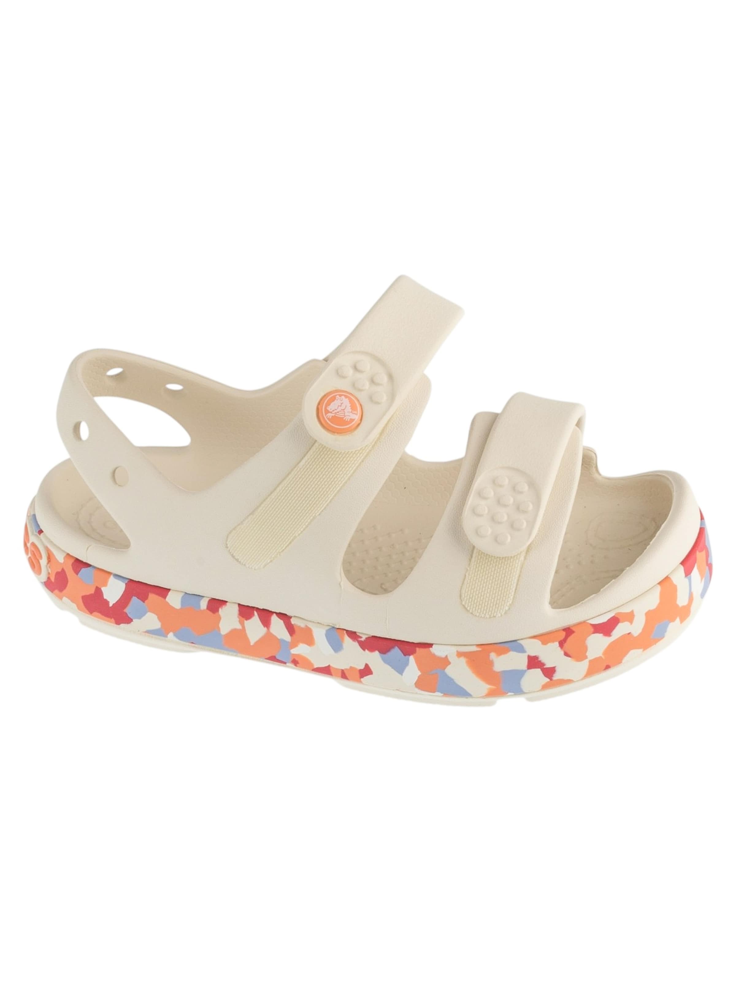 Crocs Sandale 'Crocband Cruiser Glow Confetti Band' in Beige: Vorderseite