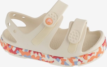 Crocs Sandalen 'Crocband Cruiser Glow Confetti Band' in Beige: voorkant