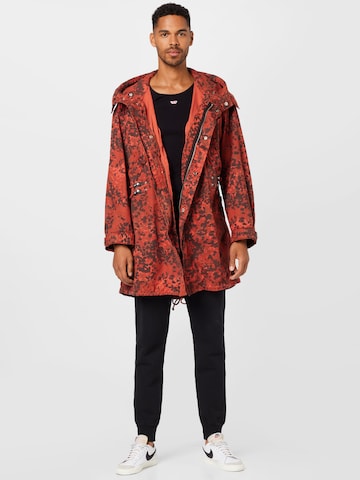 Cappotto di mezza stagione 'J-WEBB-PAT' di DIESEL in rosso