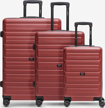 Ensemble de bagages Redolz en rouge : devant