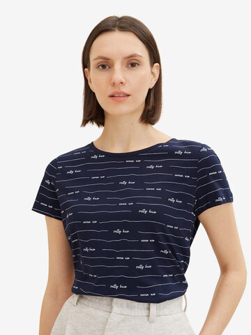 TOM TAILOR T-Shirt 'Maritim' in Blau