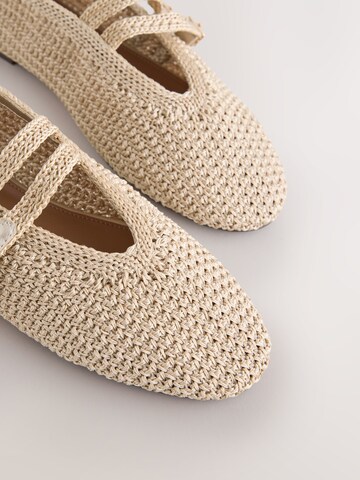 Next Strap ballerina 'Forever Comfort' in Beige