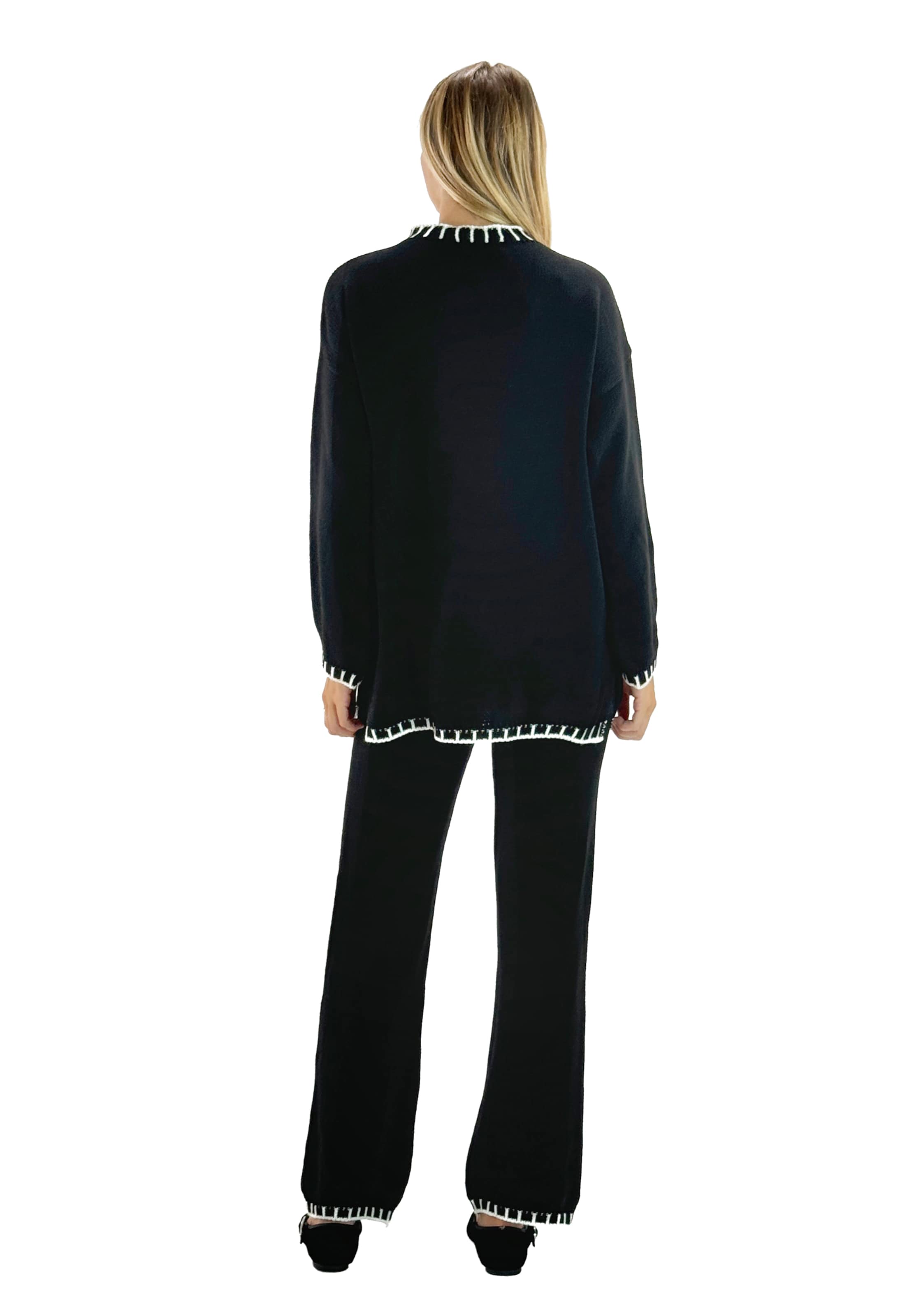 Elara Regular Pantsuit in Black
