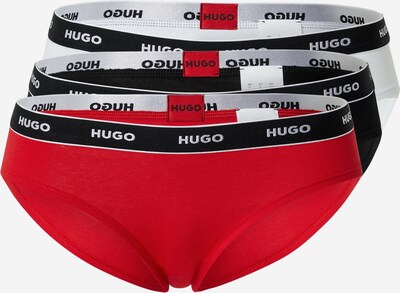 Slip HUGO pe roșu / negru / alb, Vizualizare produs