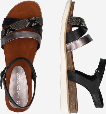 MARCO TOZZI Sandalen met riem in Zwart