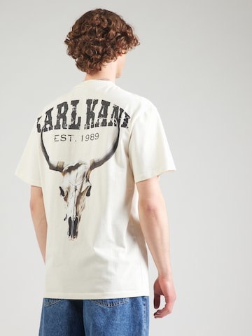 Tricou de la Karl Kani pe alb: față