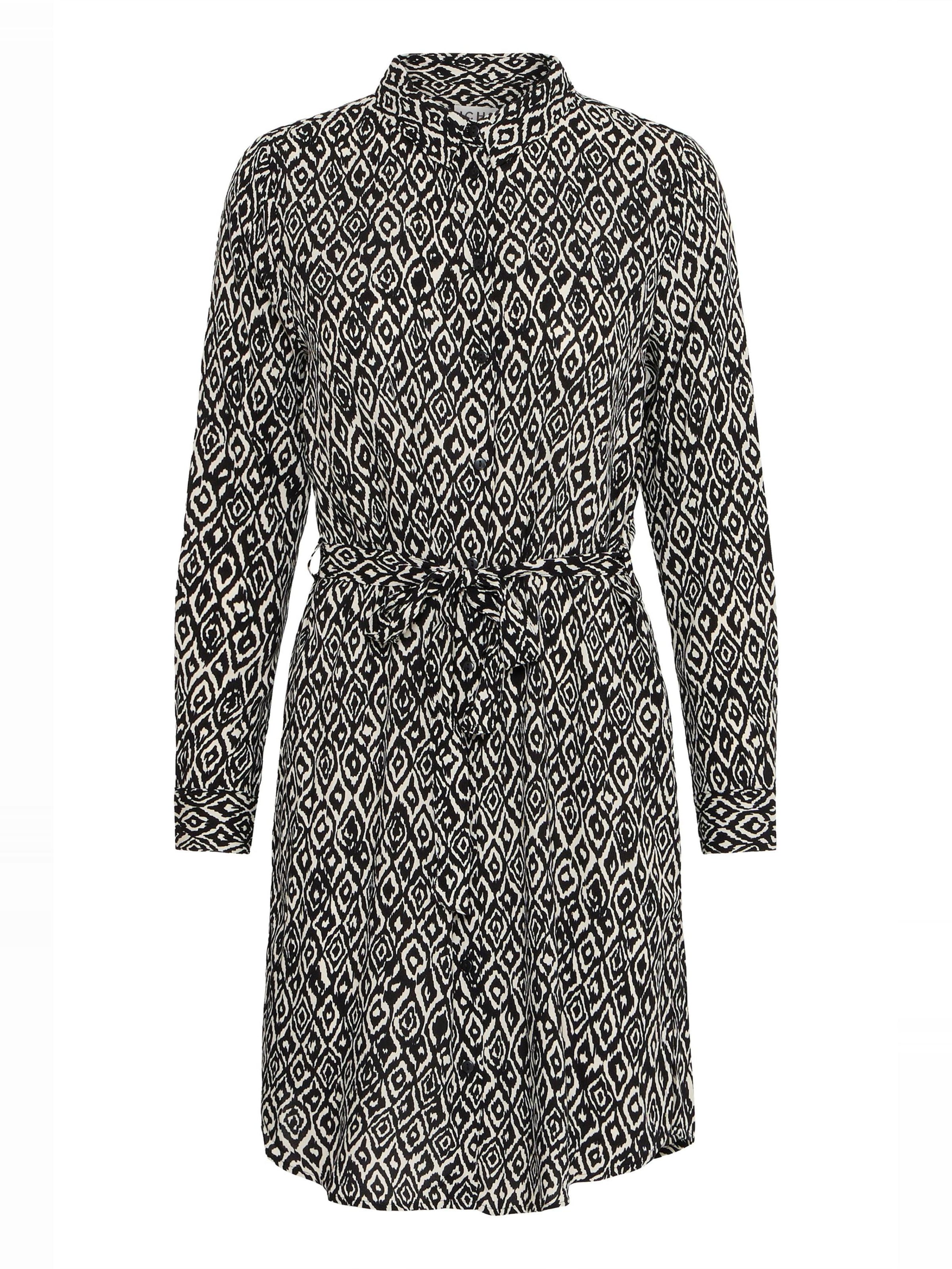 ICHI Blusekjole 'VERA DR34' i sort: forside