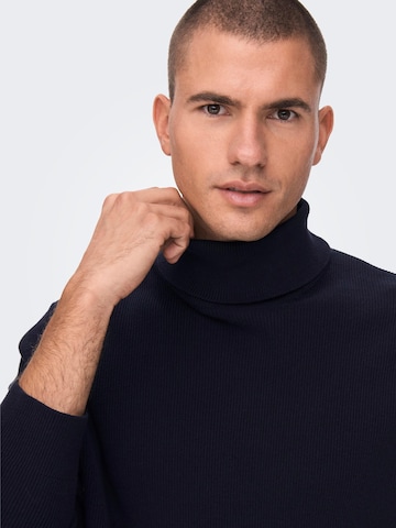 Only & Sons Pullover 'Phil' in Blau