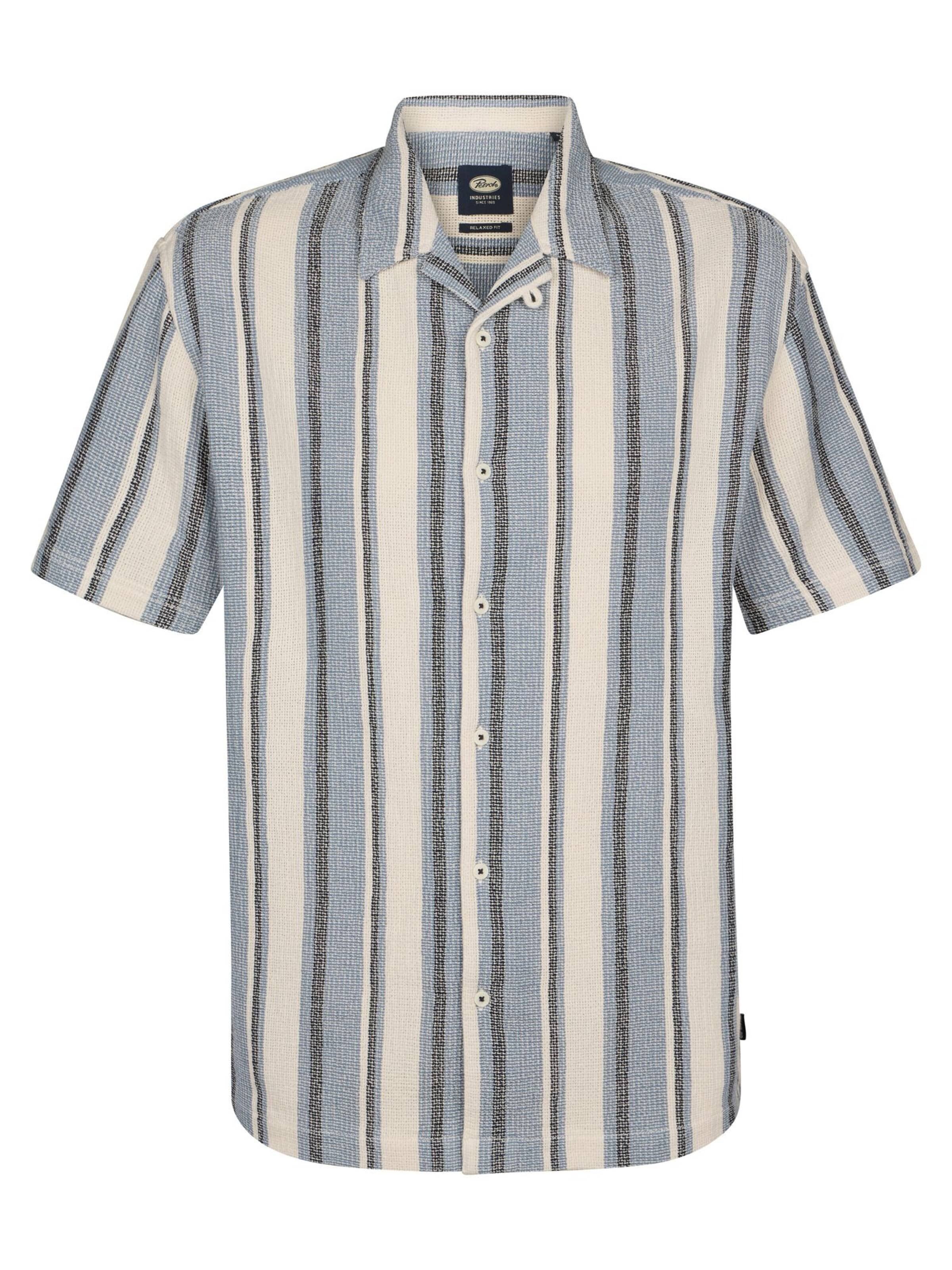 PETROL INDUSTRIES MEN Regular Fit Hemd in Blau: Vorderseite