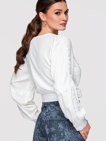 Camicia da donna di Ombre in bianco