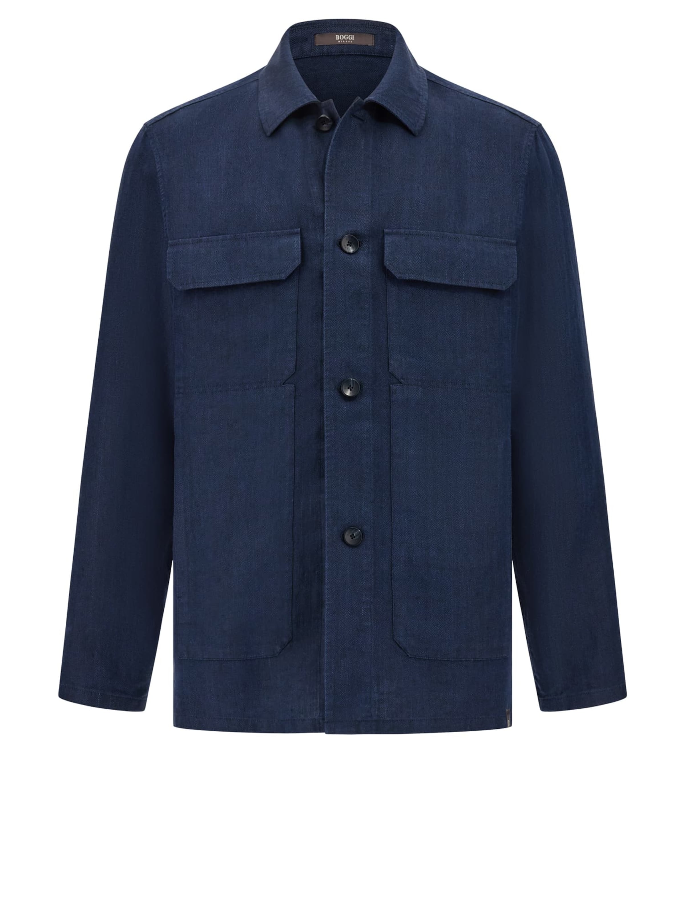 Boggi Milano Overgangsjakke 'Bond' i blå: forside