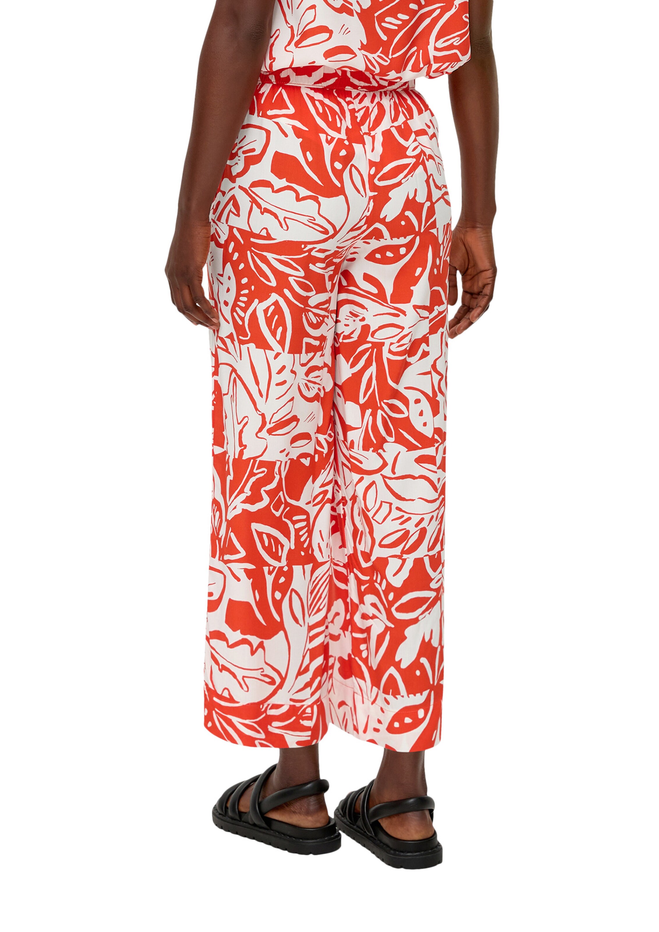 s.Oliver Wide Leg Hose in Orange
