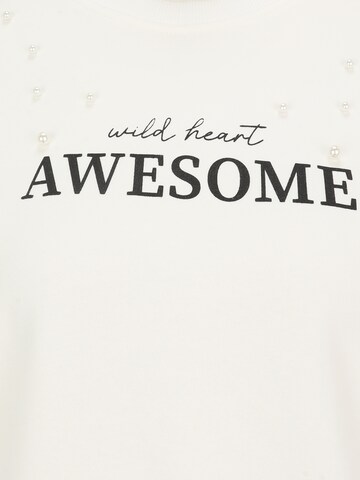 Sweat-shirt 'ONLJENNA' Only Tall en blanc