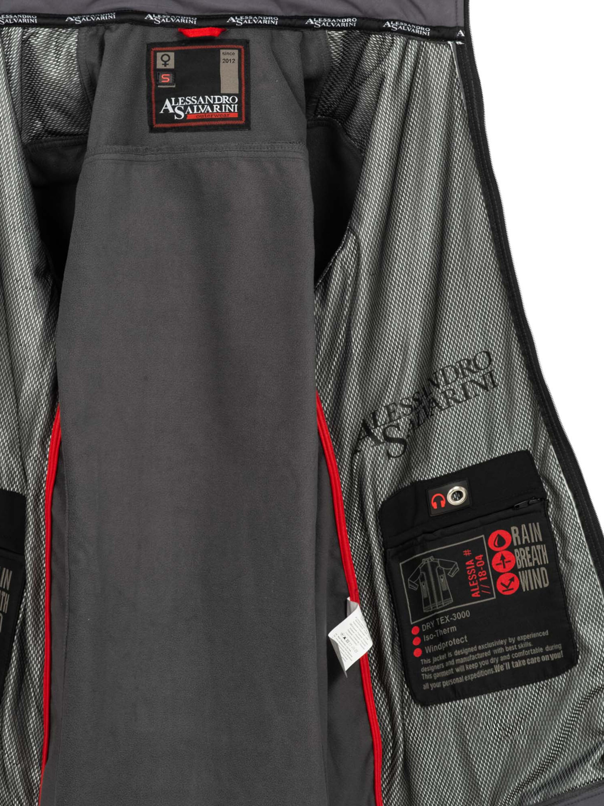 Alessandro Salvarini Funktionsjacke in Grau