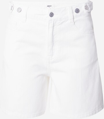 OBJECT Loosefit Jeans 'GLORY' in Wit: voorkant
