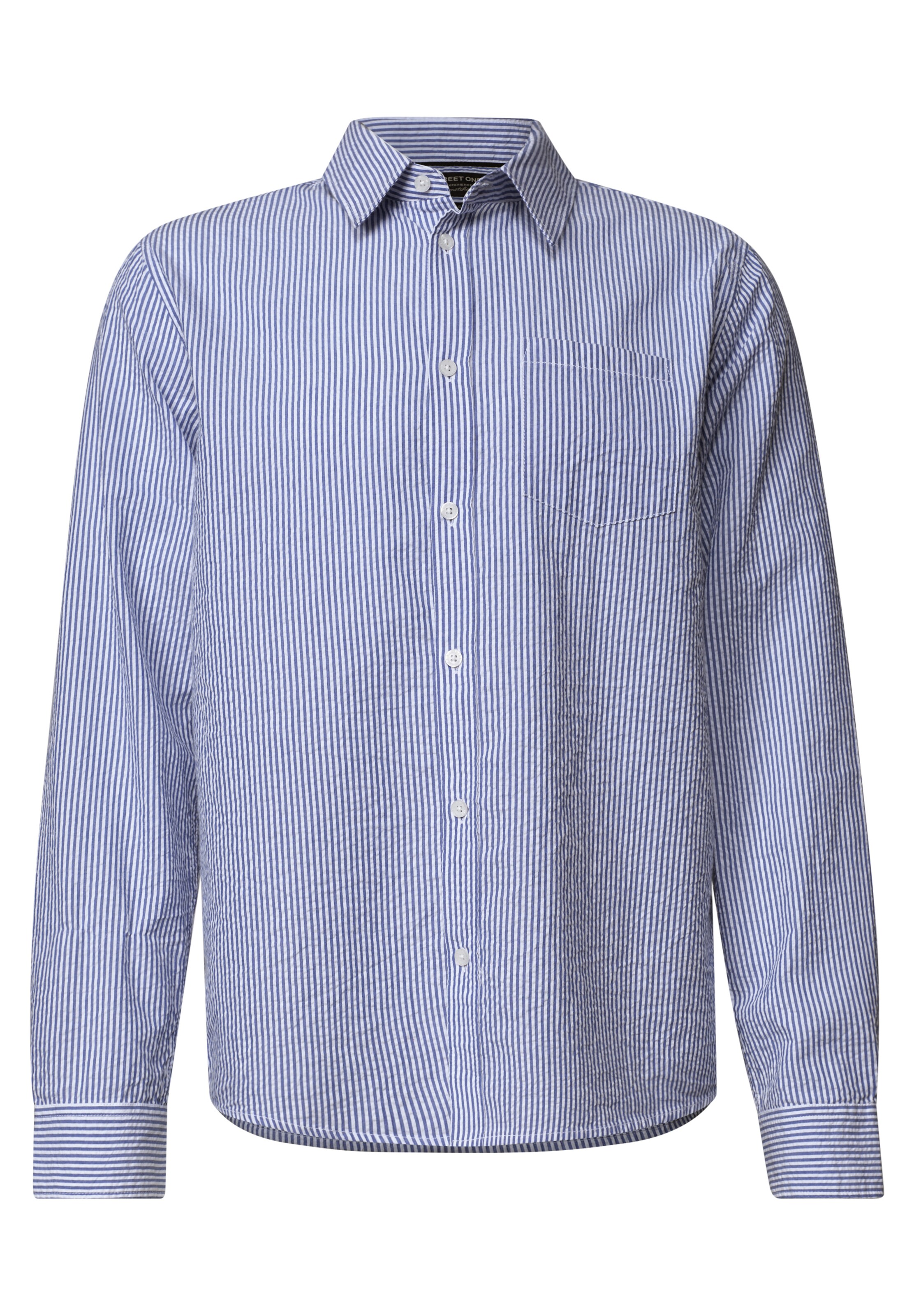 Street One MEN Regular fit Business Shirt in Blue: front