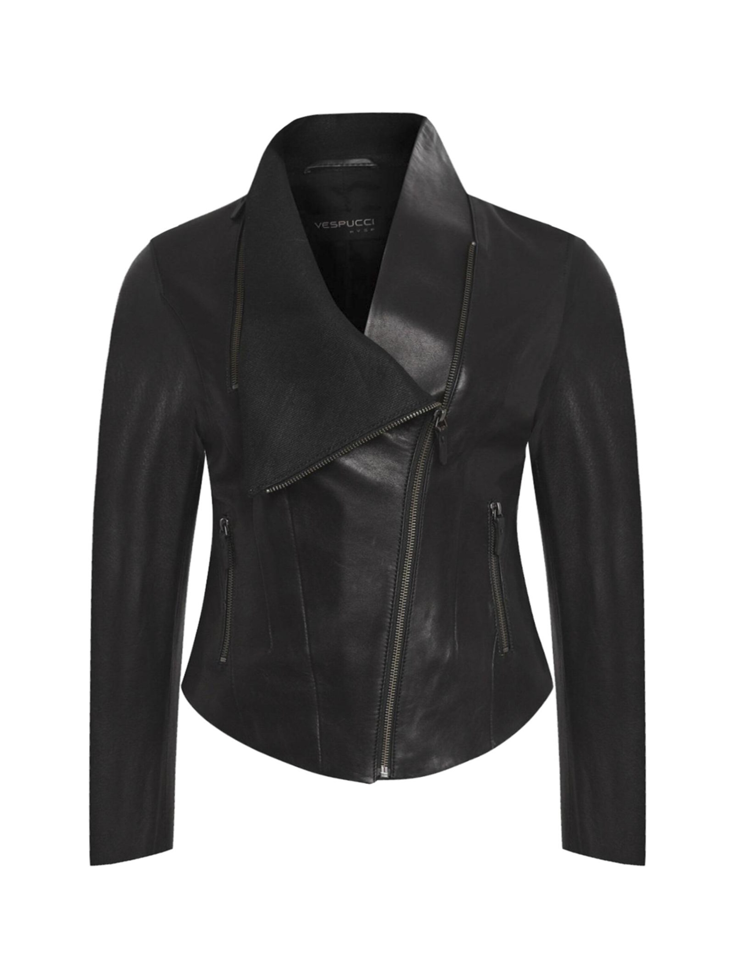VESPUCCI BY VSP Winterjacke 'Alba' in Schwarz: Vorderseite