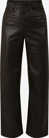 Monki Bootcut Kalhoty – hnědá: přední strana