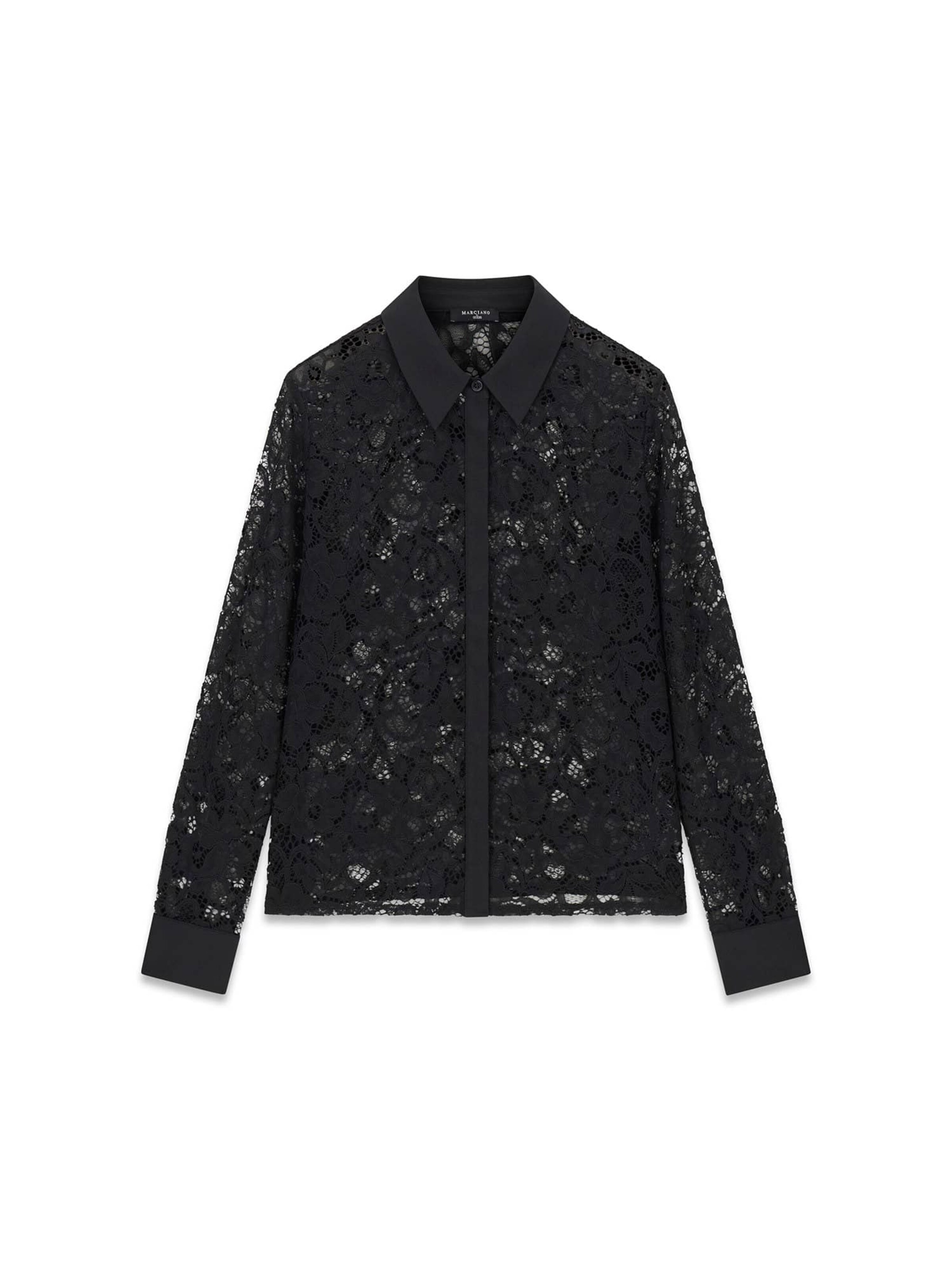 MARCIANO LOS ANGELES Blouse in Black: front