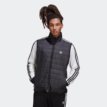 ADIDAS ORIGINALS Bodywarmer 'Padded Stand Collar  ' in Zwart: voorkant