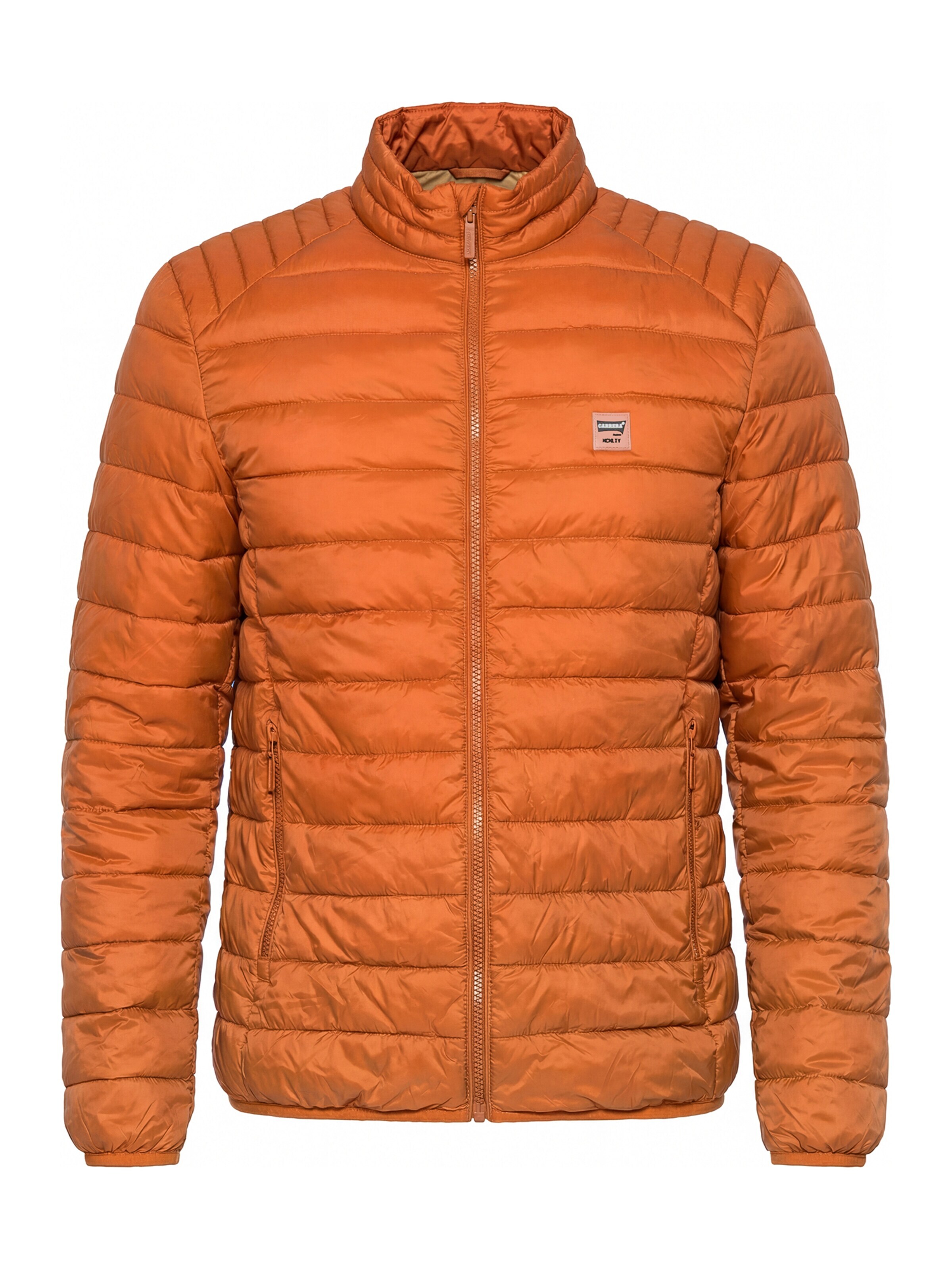 Carrera Jeans Outdoor jacket 'High-Neck' in Orange: front