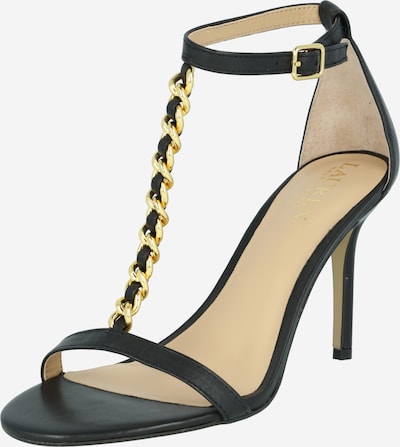Lauren Ralph Lauren Strap sandal 'KATE' in Gold / Black, Item view