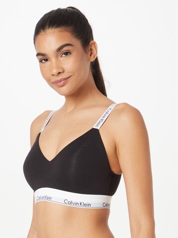 Calvin Klein Underwear Bralette Bra in Black: front