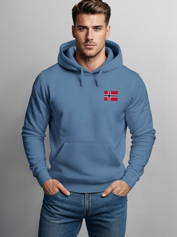 Neverless Sweatshirt 'Norwegen' in Blue