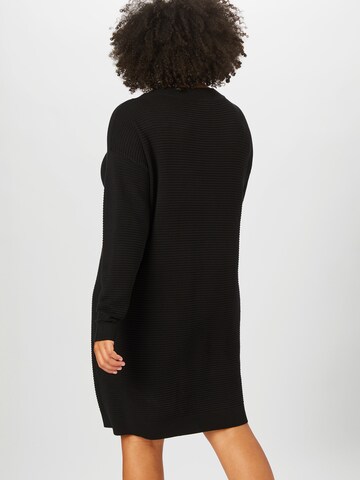 KAFFE CURVE Knitted dress in Black