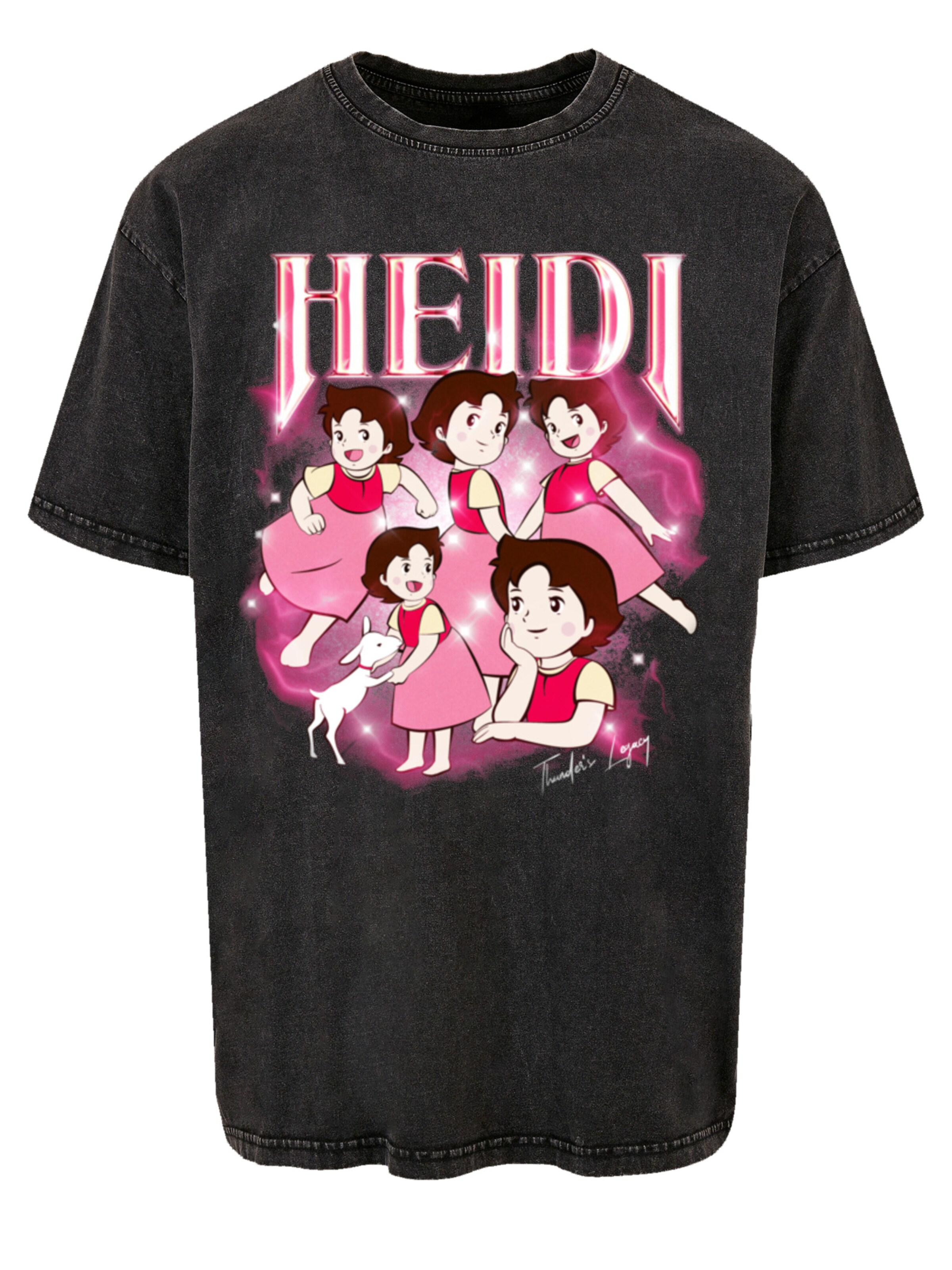 F4NT4STIC Shirt 'Heidi Thunder Legacy' in Zwart: voorkant