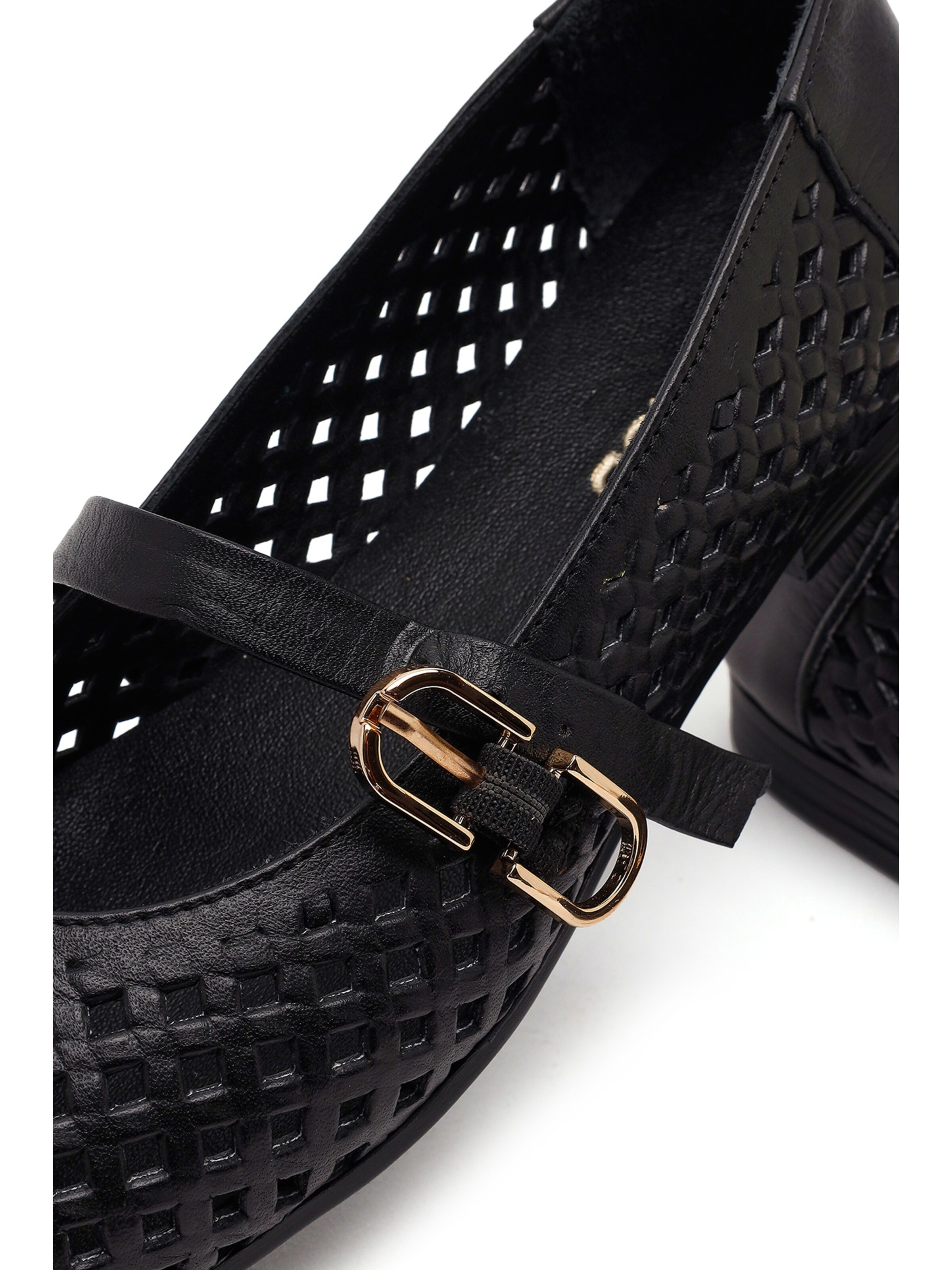 Derimod Ballerina met riempjes in Zwart