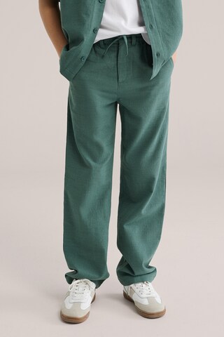 regular Pantaloni di WE Fashion in verde: frontale