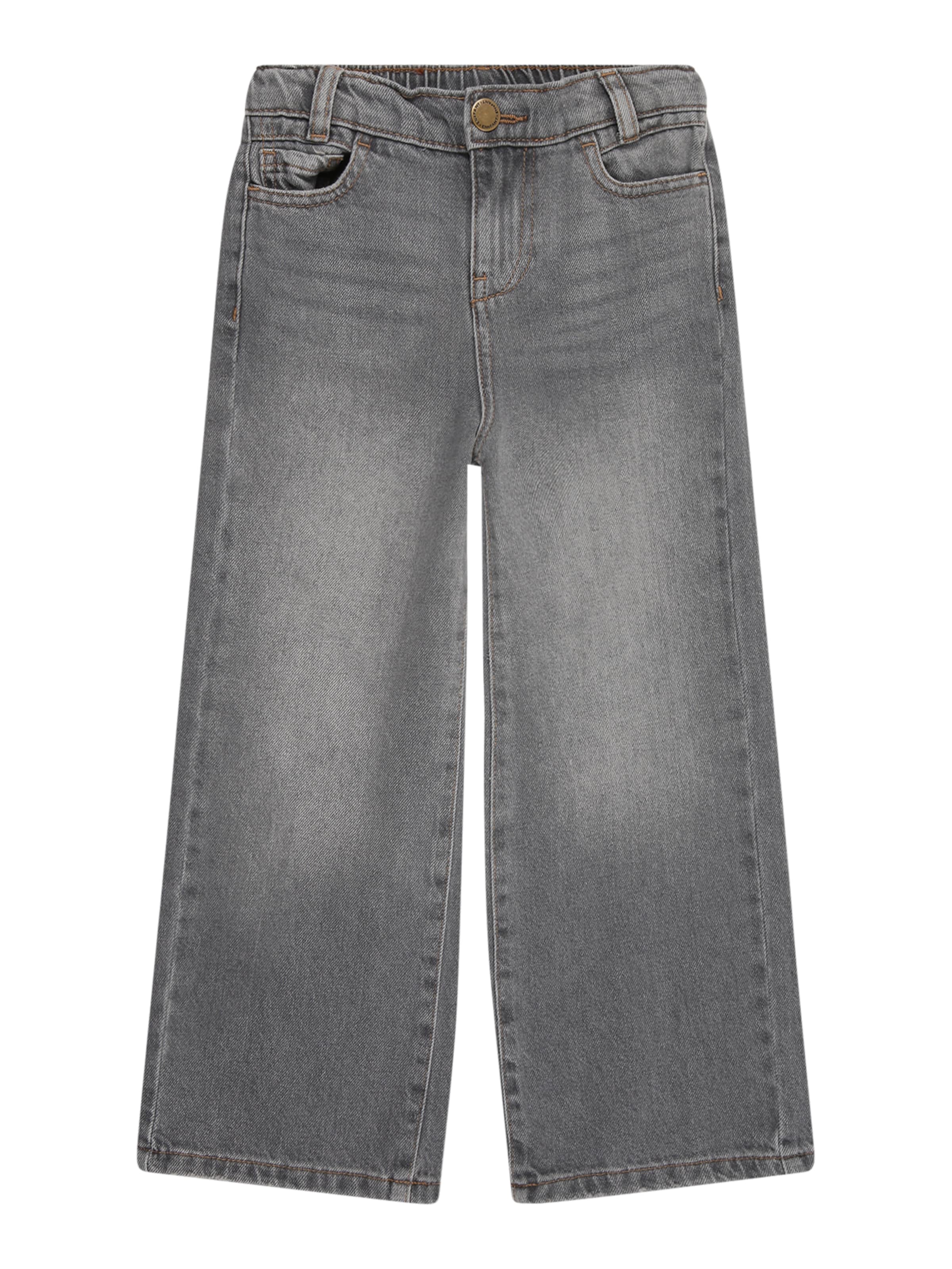 EN FANT Široký strih Džínsy - Sivá: predná strana