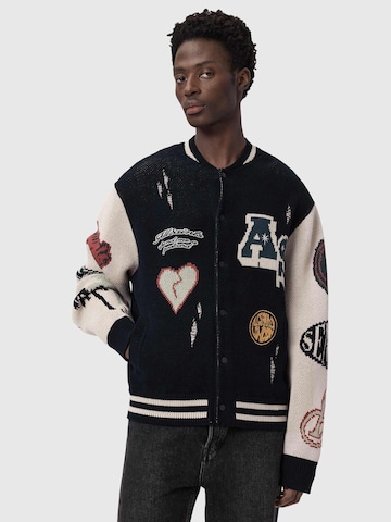 AllSaints Πλεκτή ζακέτα 'CHASE' σε μαύρο: μπροστά