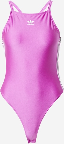 Shirtbody ADIDAS ORIGINALS en violet : devant