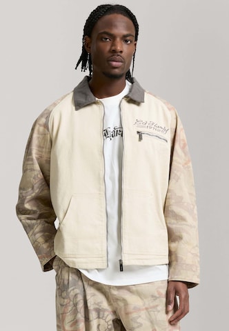 Ed Hardy - Chaqueta de entretiempo 'Snake' en beige: frente