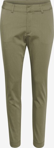 Kaffe Slimfit Chino 'Lea' in Groen: voorkant